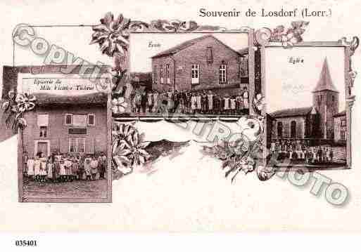 Ville de LOSTROFF, carte postale ancienne