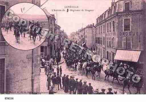 Ville de LUNEVILLE, carte postale ancienne