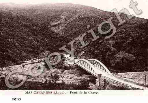 Ville de MASCABARDES, carte postale ancienne