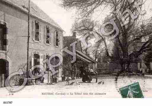 Ville de MAUSSAC, carte postale ancienne