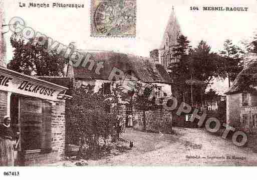 Ville de MESNILRAOULT(LE), carte postale ancienne
