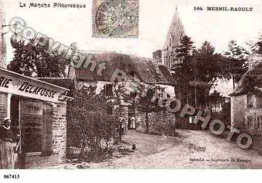 Ville de MESNILRAOULT(LE), carte postale ancienne Ville de MESNILRAOULT(LE), carte postale ancienne
