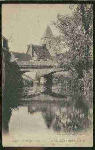 Ville de MEZILLES, carte postale ancienne