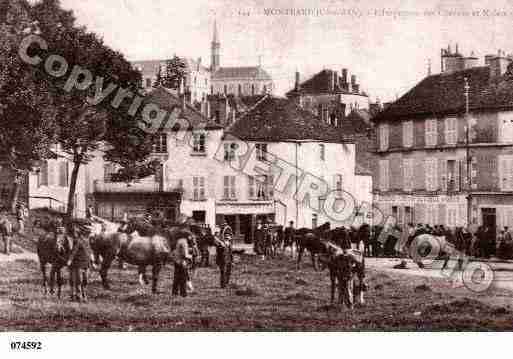 Ville de MONTBARD, carte postale ancienne