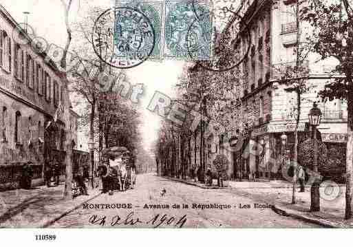 Ville de MONTROUGE, carte postale ancienne