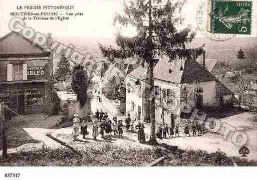 Ville de MOUTIERSAUPERCHE, carte postale ancienne