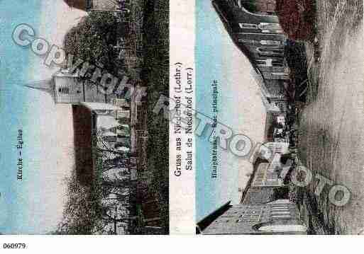 Ville de NIDERHOFF, carte postale ancienne Ville de NIDERHOFF, carte postale ancienne