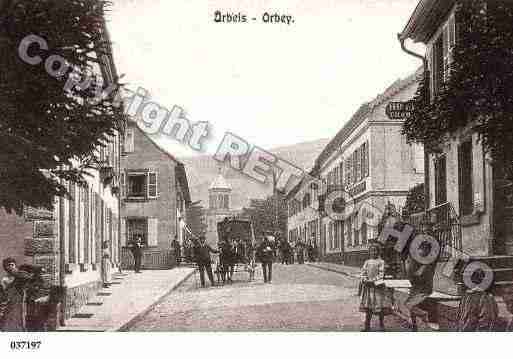 Ville de ORBEY, carte postale ancienne