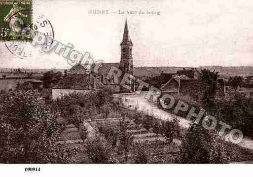 Ville de OUDRY, carte postale ancienne
