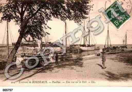 Ville de PAUILLAC, carte postale ancienne