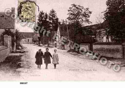 Ville de PLUVET, carte postale ancienne