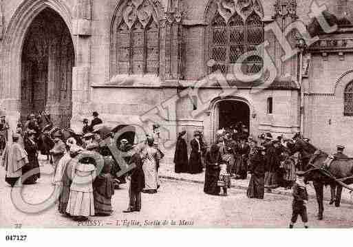 Ville de POISSY, carte postale ancienne