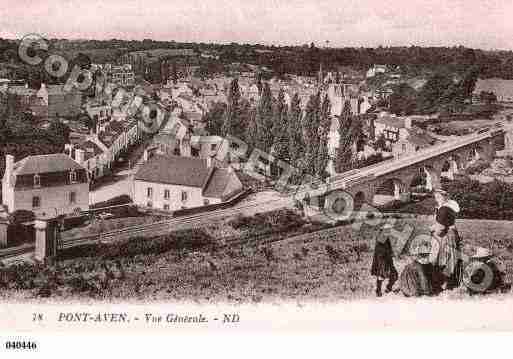 Ville de PONTAVEN, carte postale ancienne