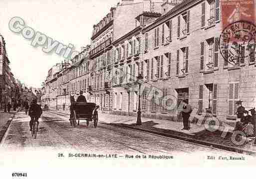 Ville de SAINTGERMAINENLAYE, carte postale ancienne