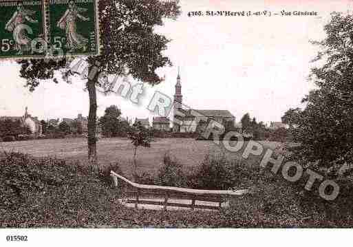 Ville de SAINTM'HERVE, carte postale ancienne