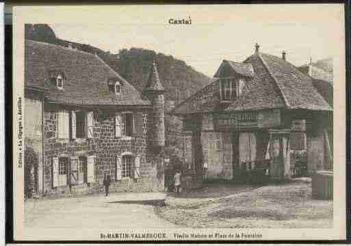 Ville de SAINTMARTINVALMEROUX, carte postale ancienne