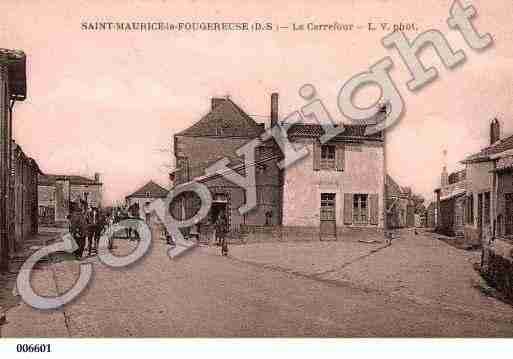 Ville de SAINTMAURICELAFOUGEREUSE, carte postale ancienne