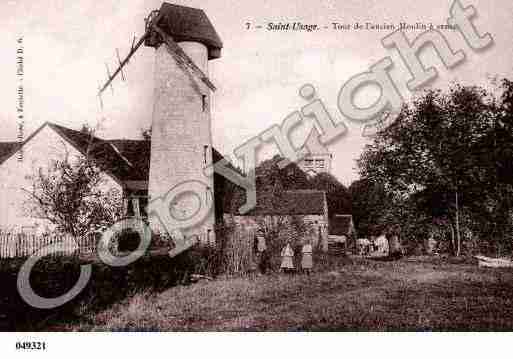 Ville de SAINTUSAGE, carte postale ancienne