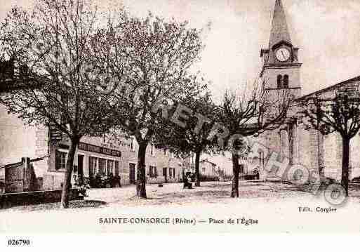 Ville de SAINTECONSORCE, carte postale ancienne