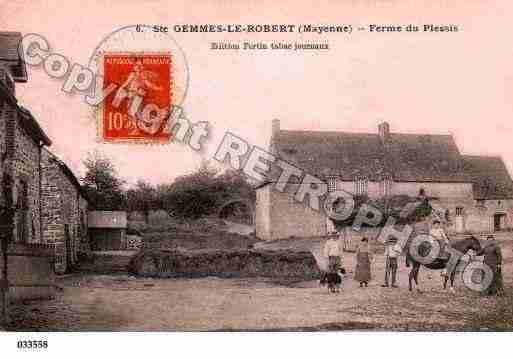 Ville de SAINTEGEMMESLEROBERT, carte postale ancienne Ville de SAINTEGEMMESLEROBERT, carte postale ancienne