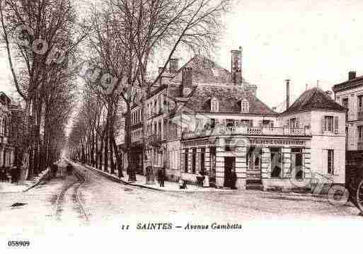 Ville de SAINTES, carte postale ancienne