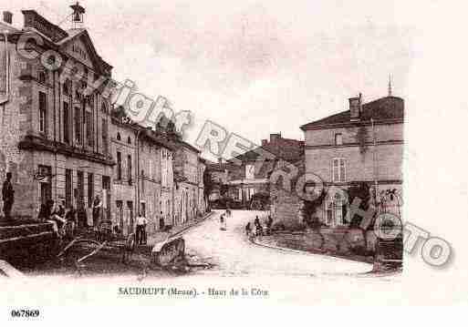 Ville de SAUDRUPT, carte postale ancienne