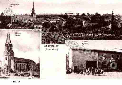 Ville de SCHWERDORFF, carte postale ancienne