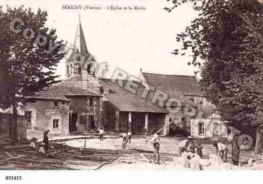 Ville de SERIGNY, carte postale ancienne