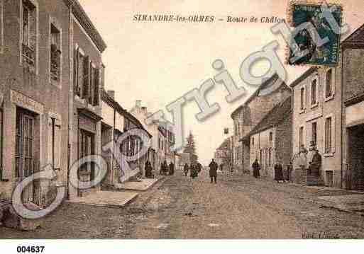 Ville de SIMANDRE, carte postale ancienne