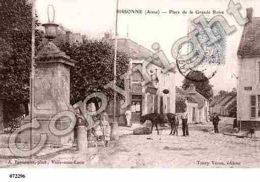 Ville de SISSONNE, carte postale ancienne