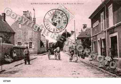 Ville de SIVRYCOURTRY, carte postale ancienne