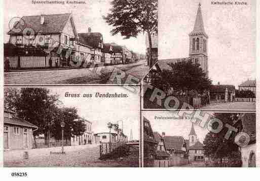 Ville de VENDENHEIM, carte postale ancienne