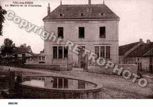 Ville de VICDESPRES, carte postale ancienne