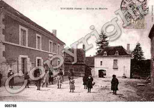 Ville de VIVIERS, carte postale ancienne