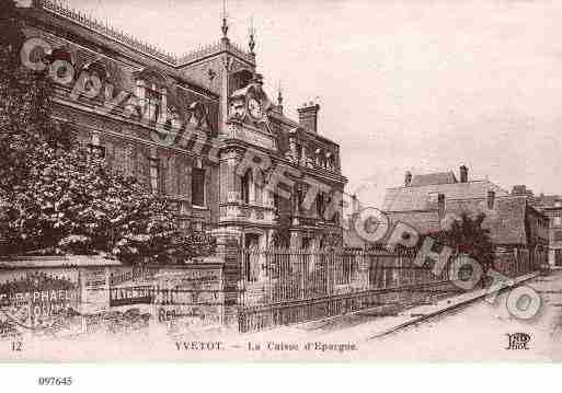 Ville de YVETOT, carte postale ancienne