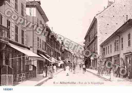 Ville de ALBERTVILLE, carte postale ancienne