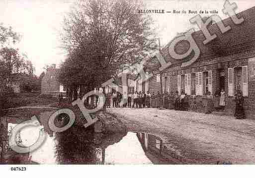 Ville de ALLONVILLE, carte postale ancienne