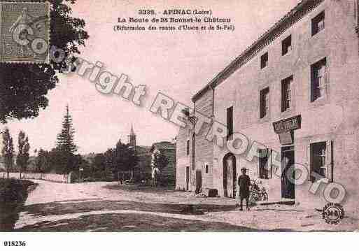 Ville de APINAC, carte postale ancienne