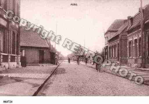 Ville de AUBY, carte postale ancienne