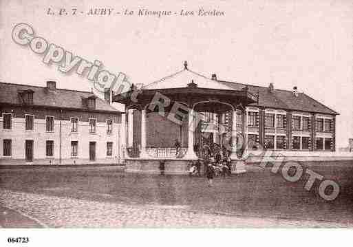 Ville de AUBY, carte postale ancienne