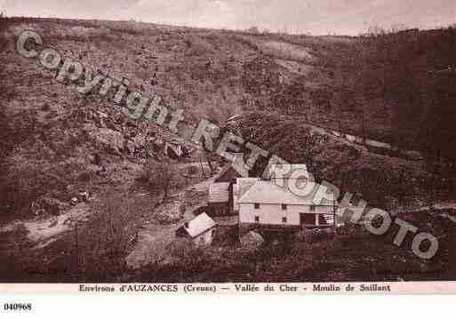 Ville de AUZANCES, carte postale ancienne