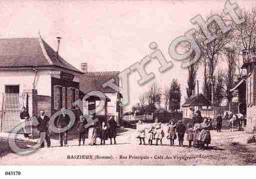 Ville de BAIZIEUX, carte postale ancienne