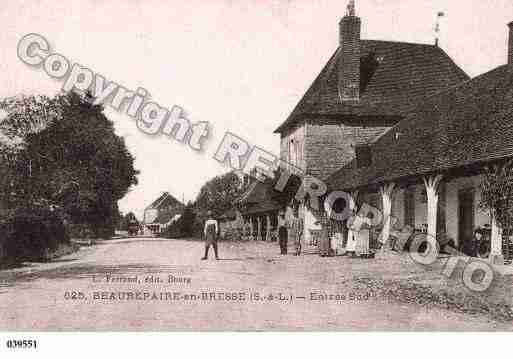 Ville de BEAUREPAIREENBRESSE, carte postale ancienne