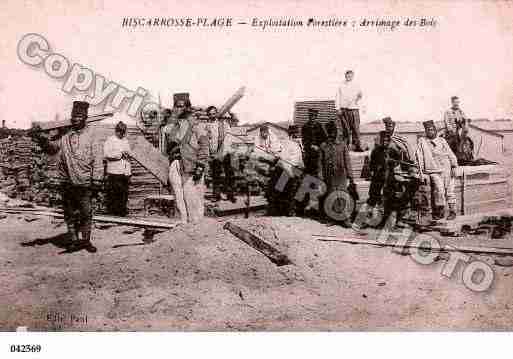 Ville de BISCARROSSE, carte postale ancienne