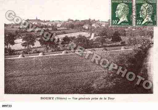 Ville de BOUHY, carte postale ancienne