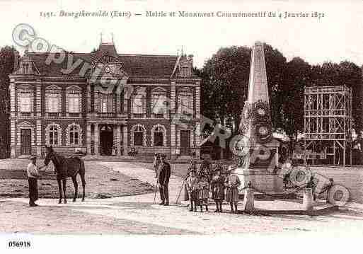Ville de BOURGTHEROULDE, carte postale ancienne