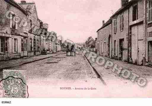 Ville de BOYNES, carte postale ancienne