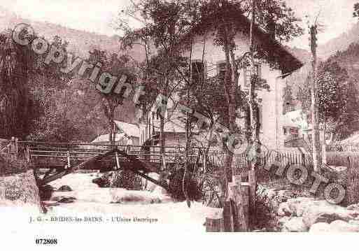 Ville de BRIDESLESBAINS, carte postale ancienne