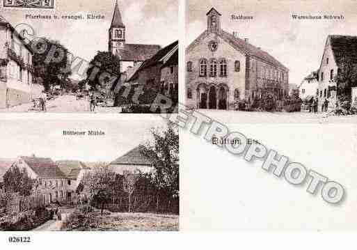 Ville de BUTTEN, carte postale ancienne