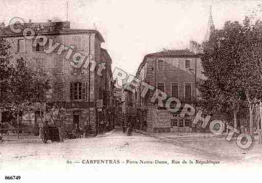 Ville de CARPENTRAS, carte postale ancienne